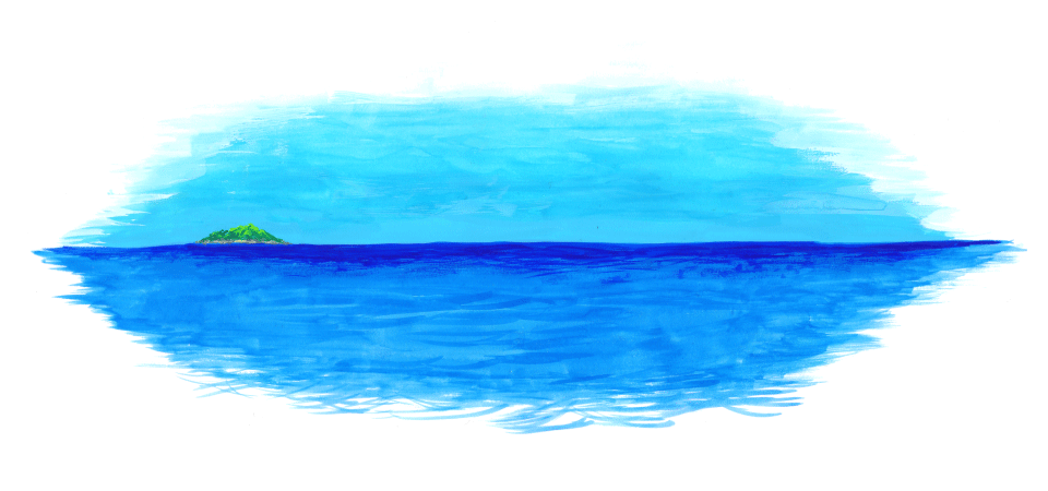 背景の海